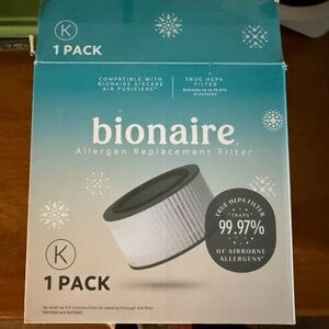 Bionaire GENUINE AIR PURIFIER REPLACEMENT FILTER "K" BAPF160 for BAP9360 BAP9260